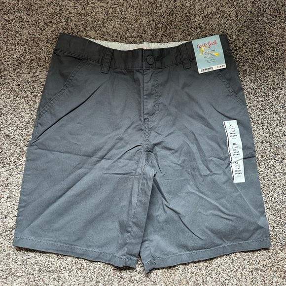 Cat & Jack Gray Casual Shorts with Flat Front - Picture 1 of 5